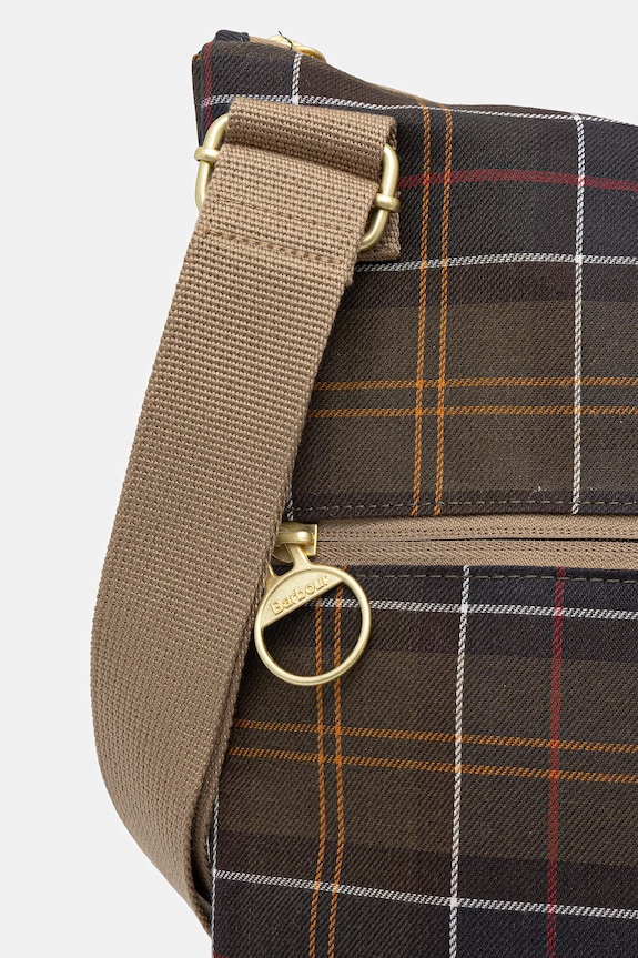 Barbour táska pamutból zöld UBA0762