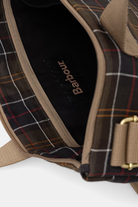 Barbour táska pamutból UBA0762 zöld