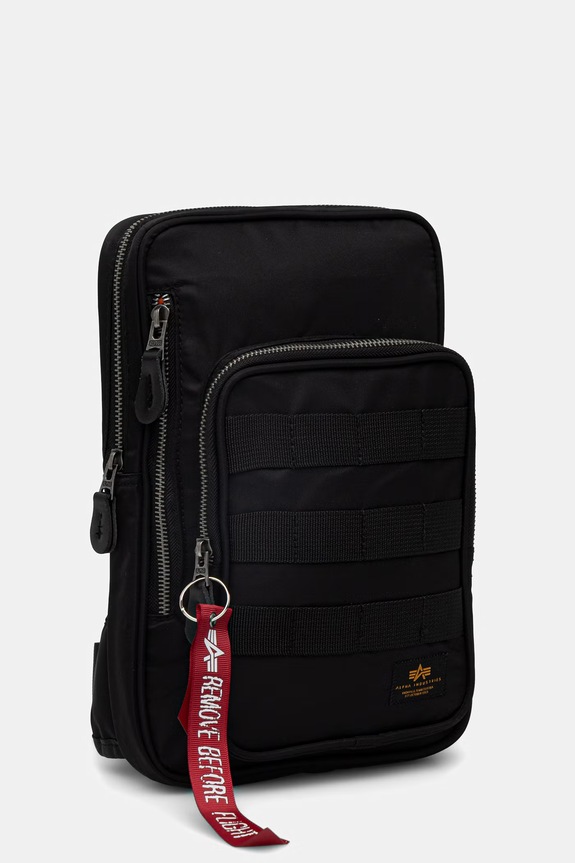 Taštička Alpha Industries Label Sling Bag 266944 černá SS26