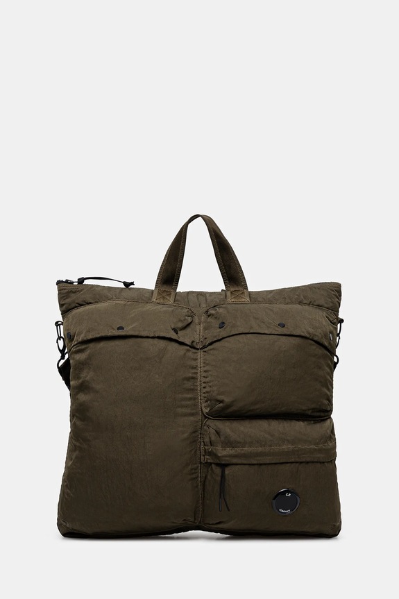 C.P. Company torba mieści A4 zielony 20CMAC042A005269G