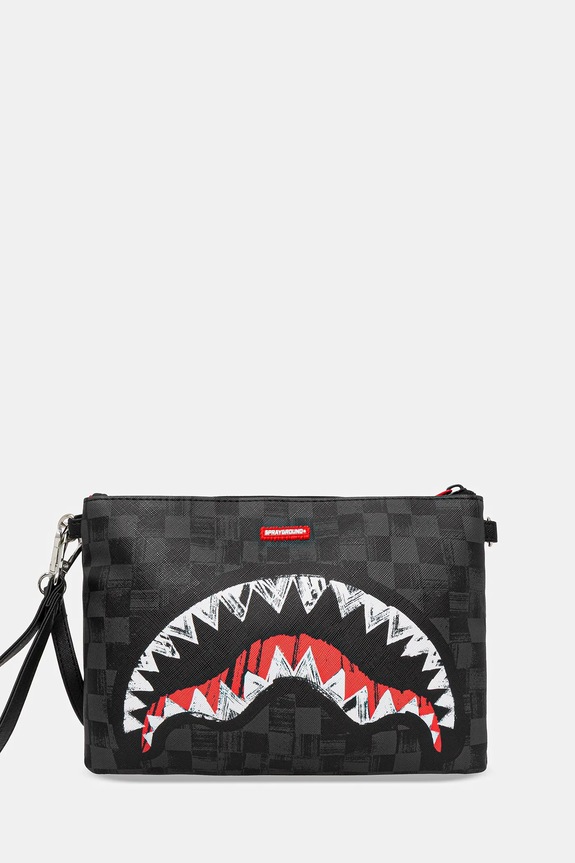 Sprayground borsetă cu modele gri 910B8229NSZ