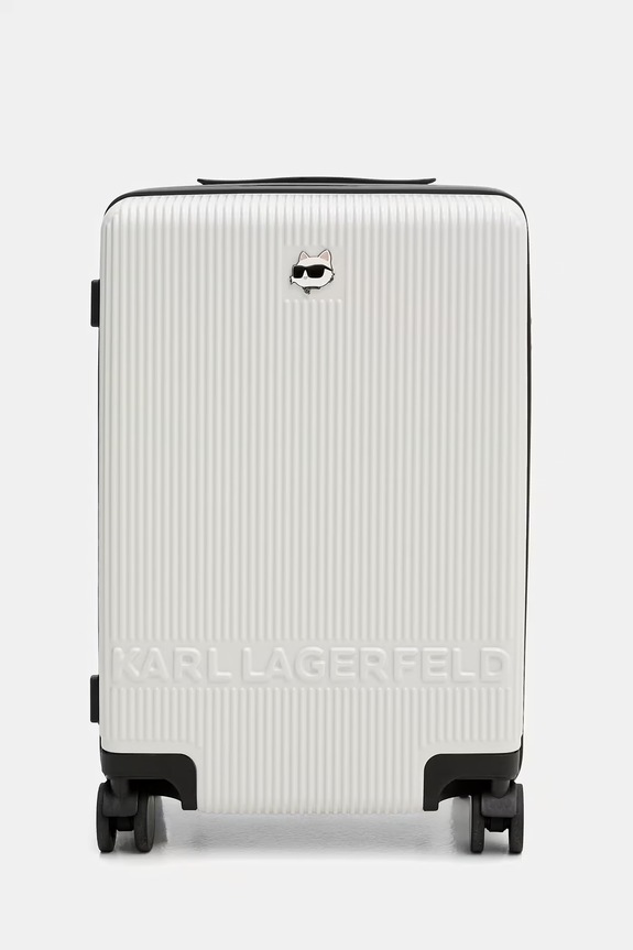 Karl Lagerfeld kemény fedelű bőrönd IKON fehér B2W30238