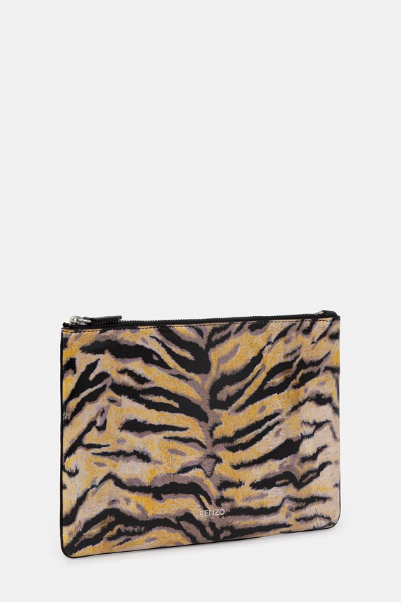 Kenzo saszetka skórzana Pouch FG58PM802L42 żółty SS26