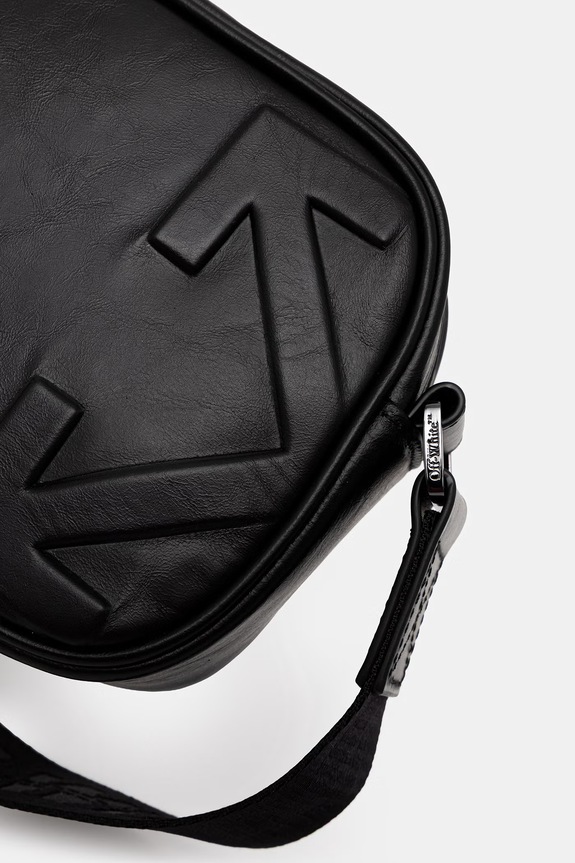 Off-White Heritage Camera Bag сумка шкіряна чорний OMNQ09ES26LEA001