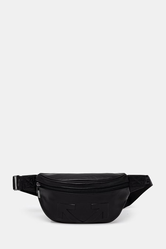 Off-White Heritage leather belt bag black OMNT001S26LEA001