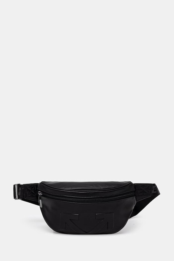 Off-White Heritage leather belt bag black OMNT001S26LEA001