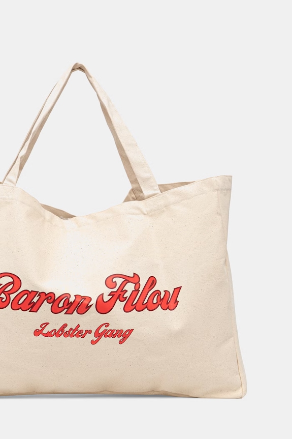Accesorii Baron Filou geantă de bumbac LOBSTER GANG 000015122 bej