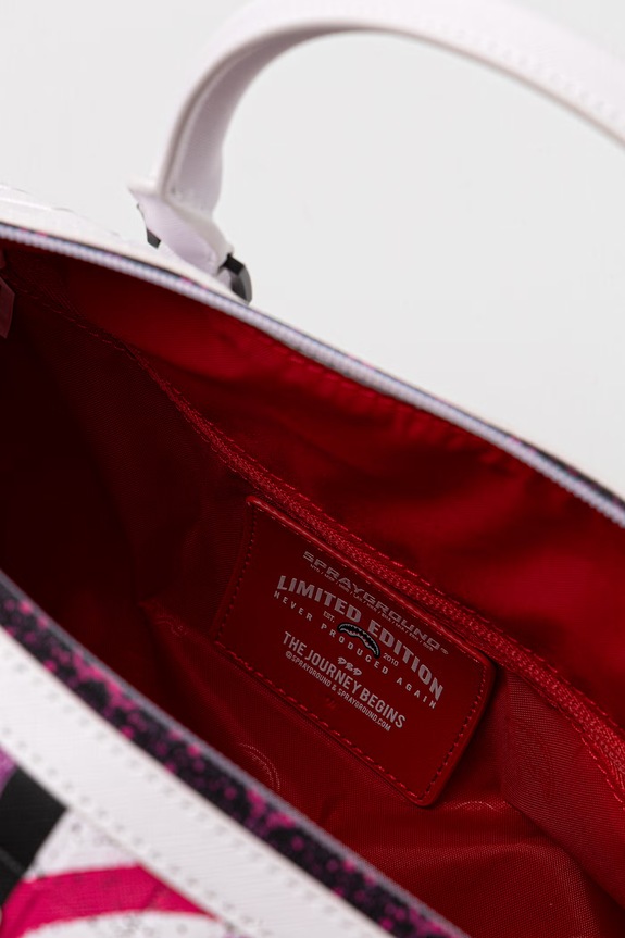 Sprayground torba z imitacji skóry biały 910D9009NSZ