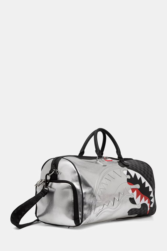 Sprayground potovalna torba iz umetnega usnja 910D8924NSZ siva SS26