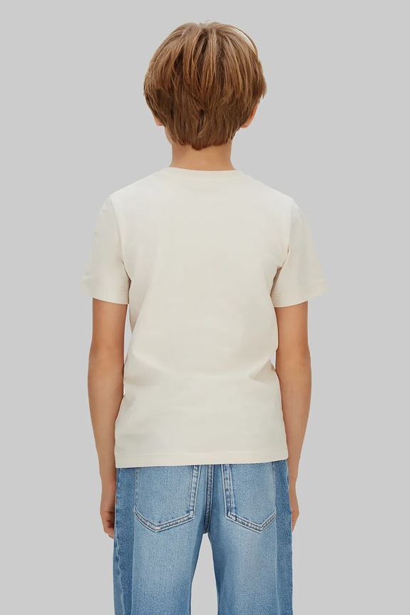 Παιδικό βαμβακερό μπλουζάκι Calvin Klein Jeans 2-pack IB0IB01093.128.176.PPY2 μπεζ SS26