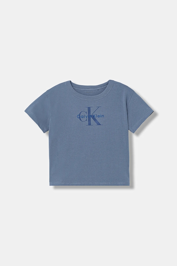 Calvin Klein Jeans t-shirt dziecięcy z elastanem niebieski IB0IB02610.104.116.PPY2