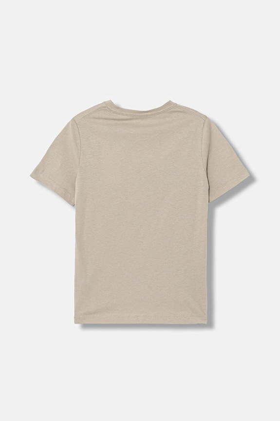 Dětské bavlněné tričko Calvin Klein Jeans IU0IU00683.128.176.PPY2 béžová SS26