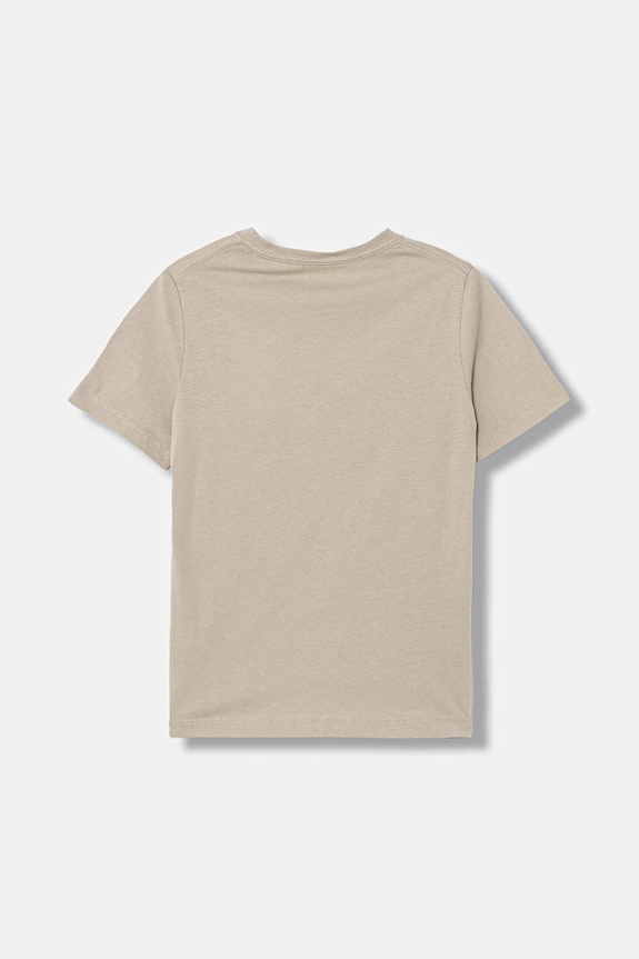 Dětské bavlněné tričko Calvin Klein Jeans IU0IU00683.128.176.PPY2 béžová SS26