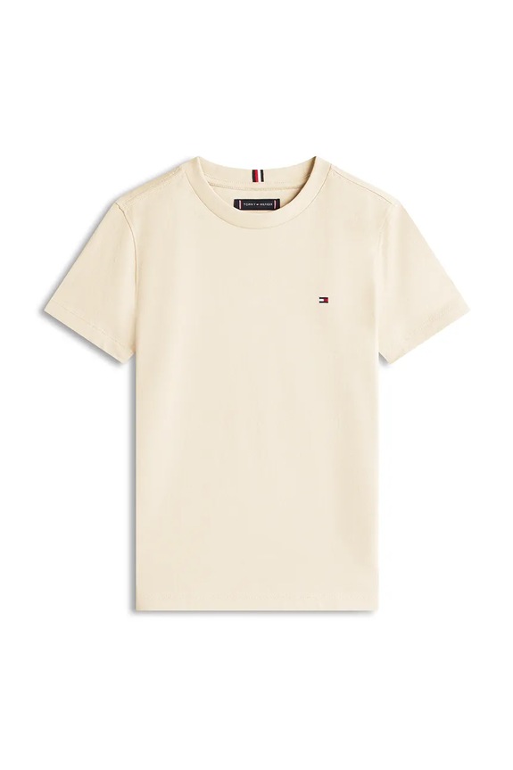 Tommy Hilfiger gyerek pamut póló KB0KB06879.128.176.PPY2 bézs SS26