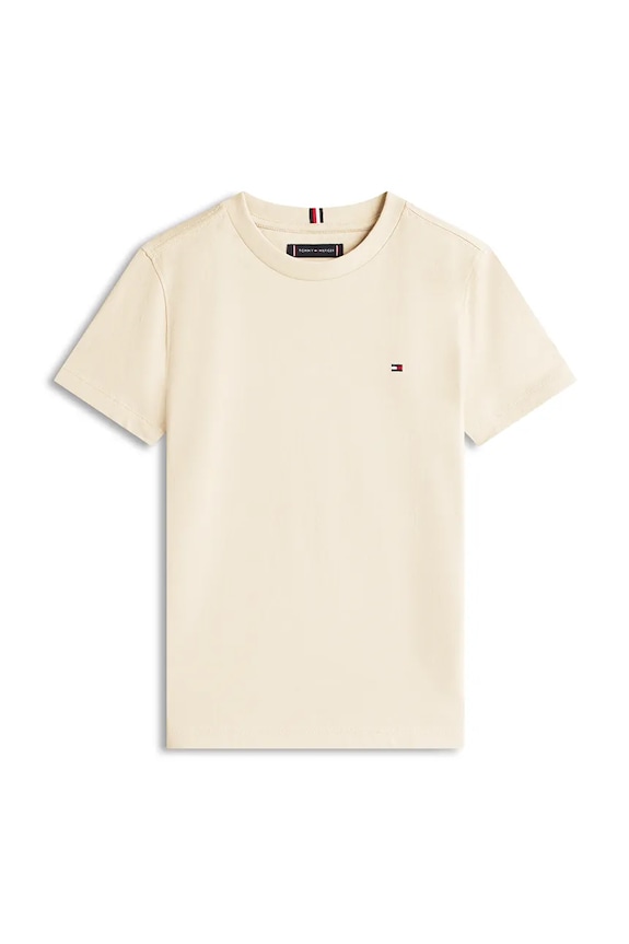 Tommy Hilfiger gyerek pamut póló KB0KB06879.128.176.PPY2 bézs SS26