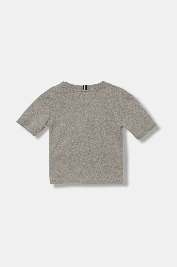 Αγορίστικα Tommy Hilfiger T-shirt παιδικό βαμβακερό KB0KB09646.74.122.PPY2 γκρί