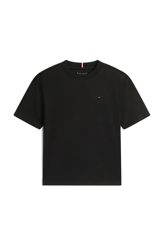 Tommy Hilfiger T-shirt dziecięcy bawełniany KB0KB09646.74.122.PPY2 czarny SS26