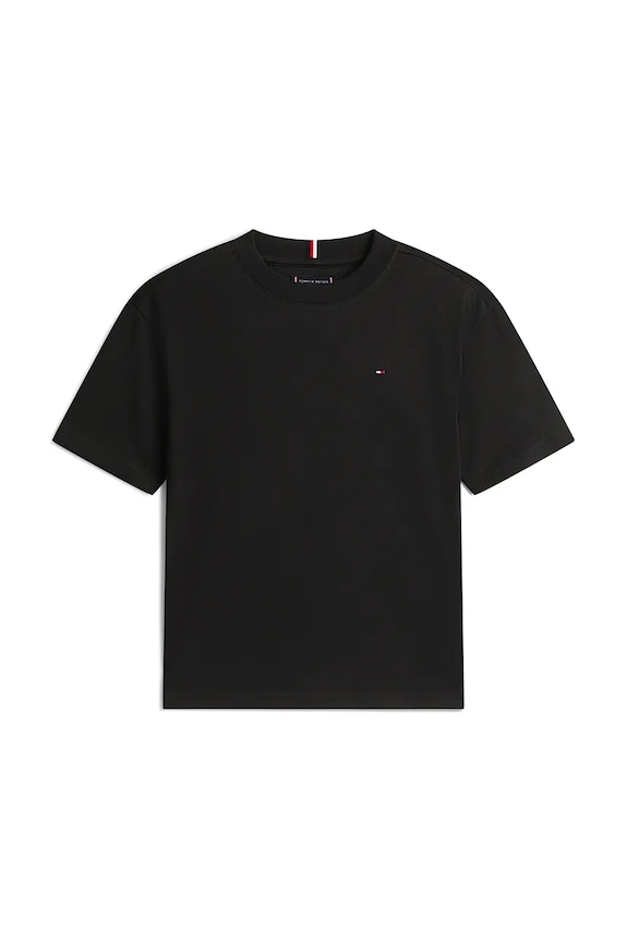 Tommy Hilfiger T-shirt dziecięcy bawełniany KB0KB09646.74.122.PPY2 czarny SS26