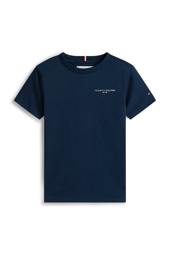 Tommy Hilfiger t-shirt bawełniany dziecięcy KS0KS00661.128.176.PPY2 granatowy SS26
