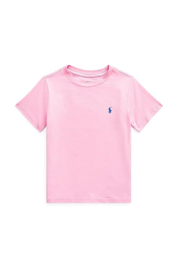 Polo Ralph Lauren tricou de bumbac pentru copii uni roz 322832904040