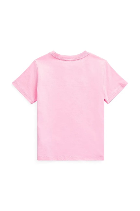 Polo Ralph Lauren tricou de bumbac pentru copii 322832904040 roz SS26