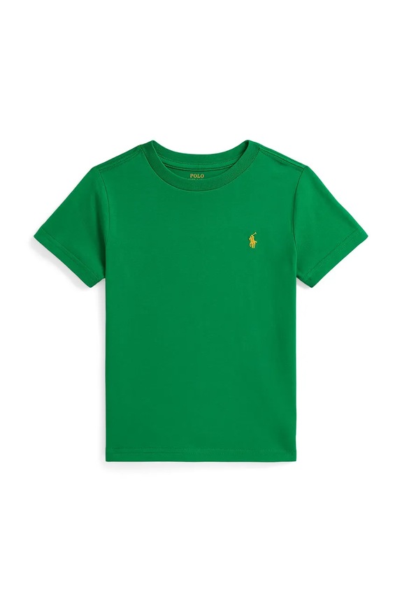 Polo Ralph Lauren tricou de bumbac pentru copii uni verde 322832904500