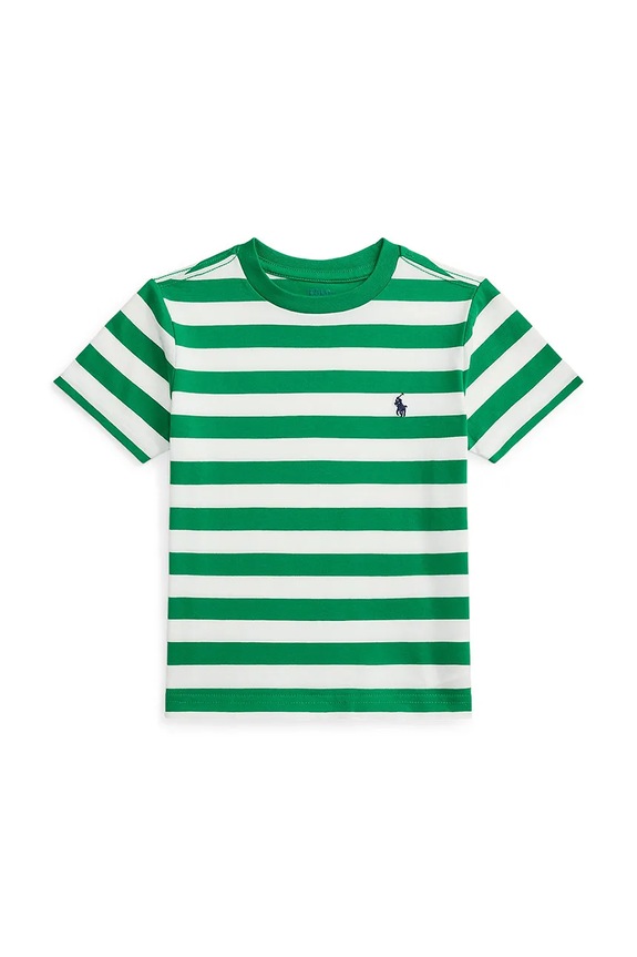 Polo Ralph Lauren tricou de bumbac pentru copii cu modele verde 322A95726002