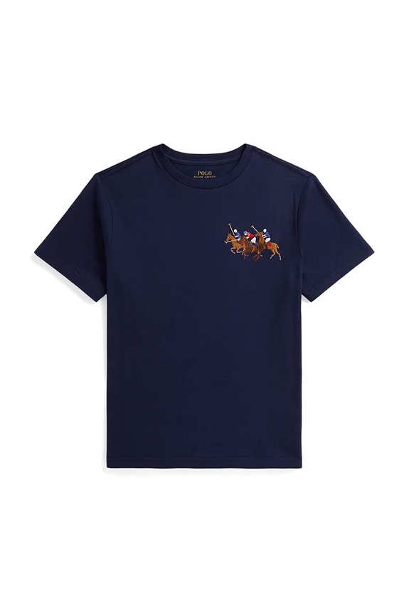 Detské bavlnené tričko Polo Ralph Lauren bavlna tmavomodrá 323A95734002
