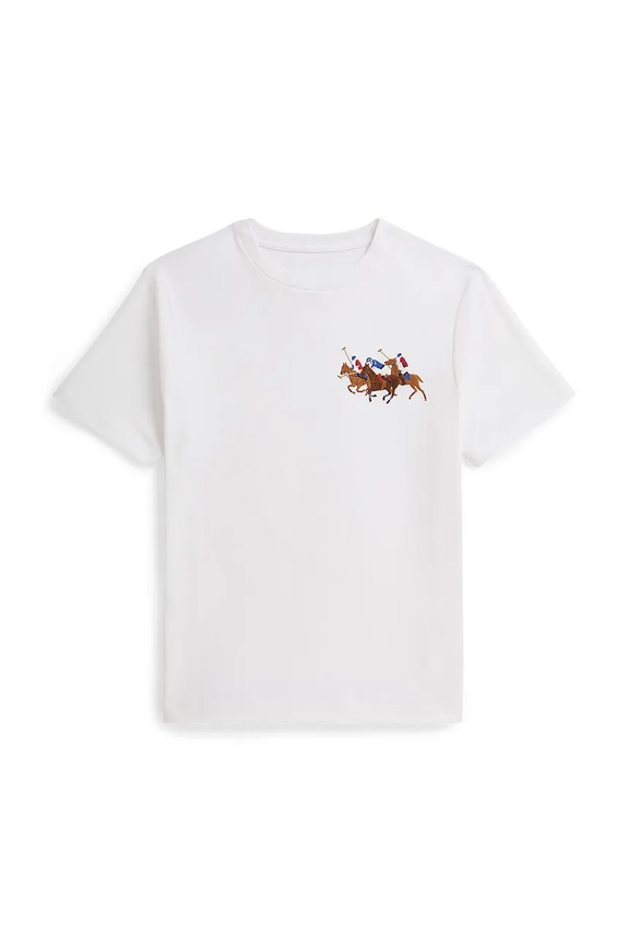 Detské bavlnené tričko Polo Ralph Lauren bavlna biela 323A95734003