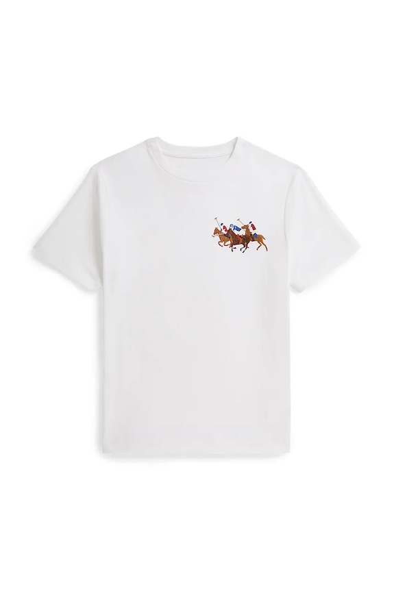 Detské bavlnené tričko Polo Ralph Lauren bavlna biela 323A95734003