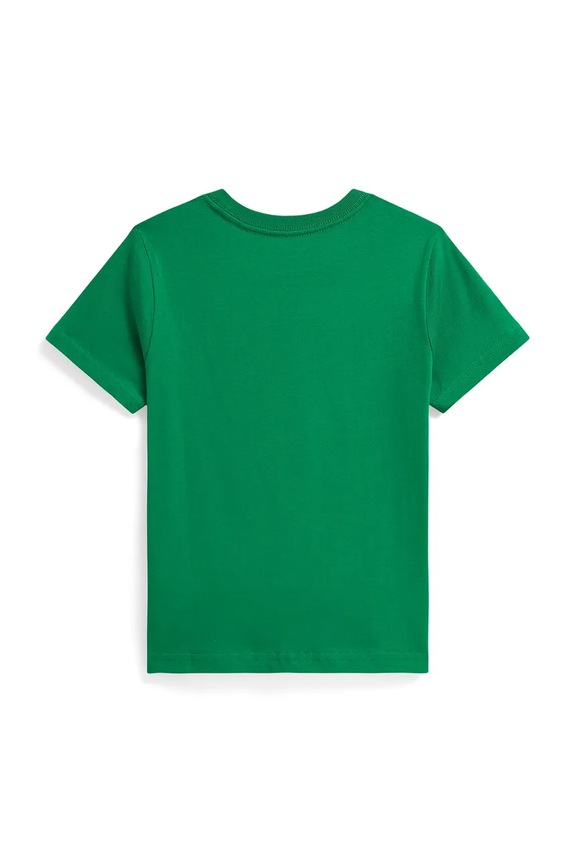Παιδικό βαμβακερό μπλουζάκι Polo Ralph Lauren 322A96607001 πράσινο SS26
