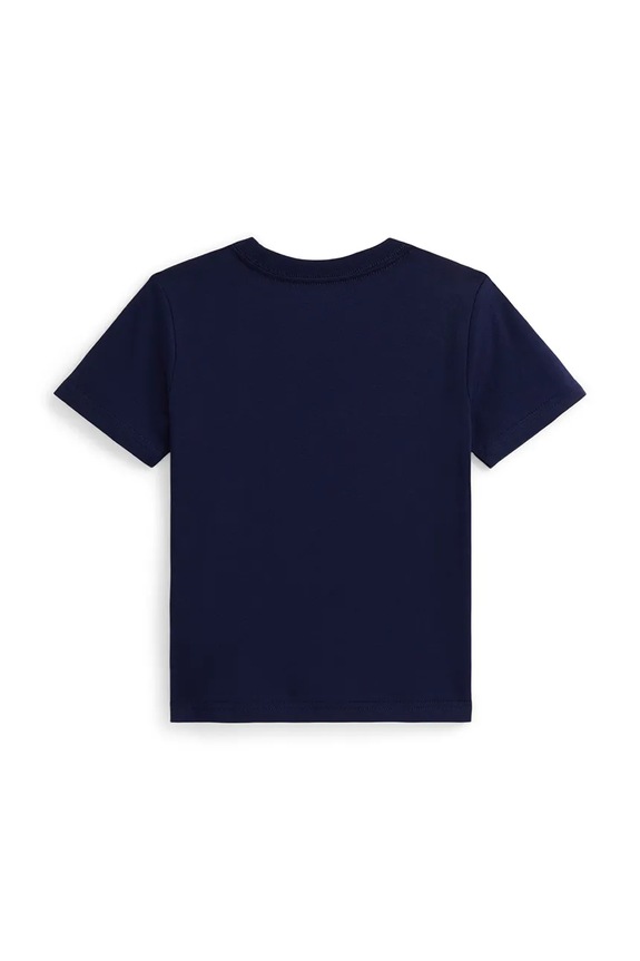 Dječja pamučna majica kratkih rukava Polo Ralph Lauren 322A96608001 mornarsko plava SS26