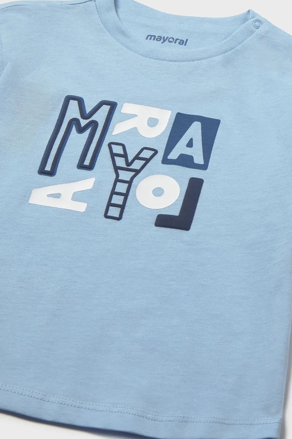 BIMBO Mayoral t-shirt in cotone per bambini 106.3J.Baby.PPY2 blu
