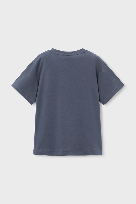 Mayoral t-shirt bawełniany dziecięcy 170.5F.Mini.PPY2 granatowy SS26