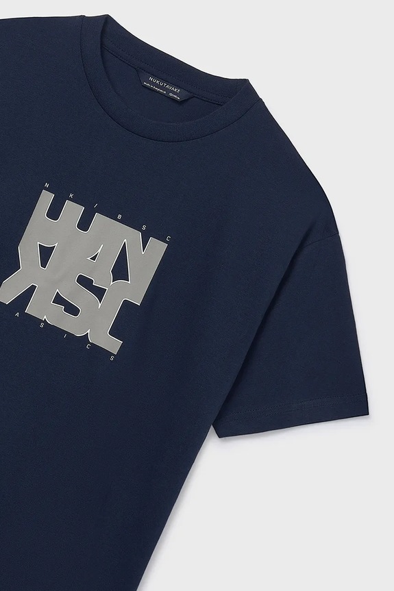 Chłopiec Mayoral t-shirt bawełniany dziecięcy 840.7E.Junior.PPY2 granatowy