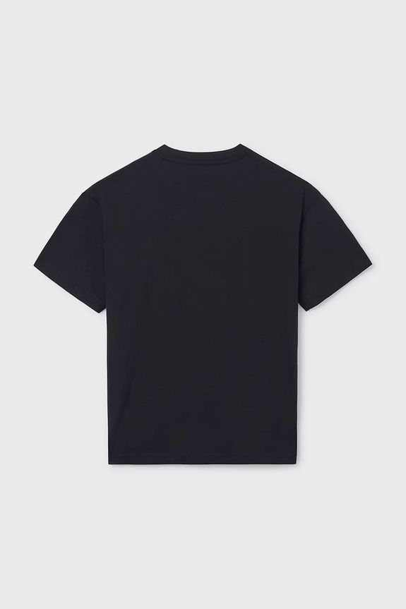 Mayoral tricou de bumbac pentru copii 840.7E.Junior.PPY2 negru SS26