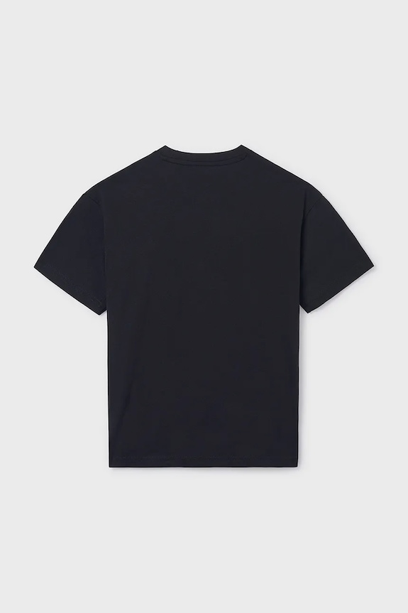 Mayoral tricou de bumbac pentru copii 840.7E.Junior.PPY2 negru SS26
