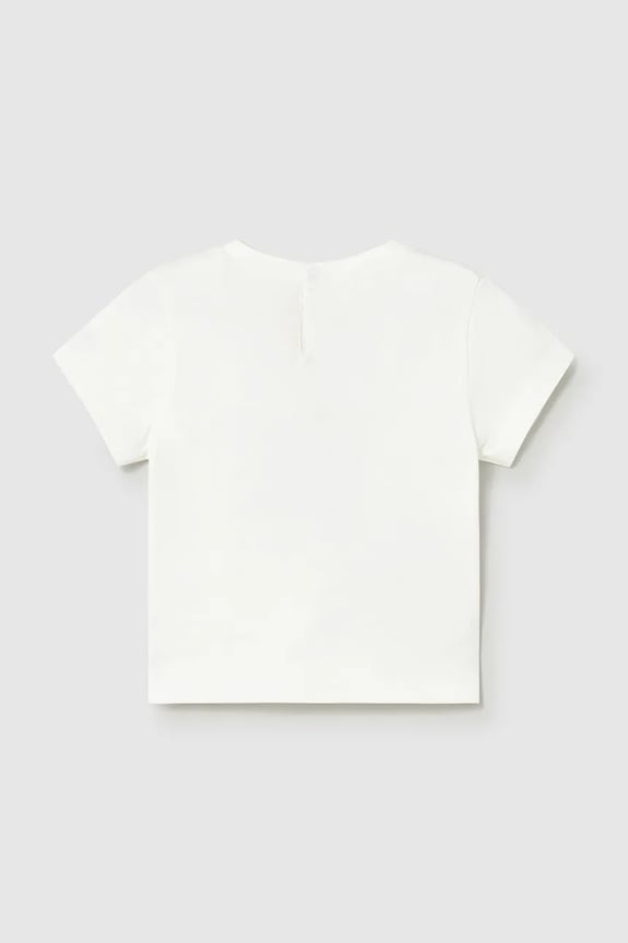 Mayoral tricou de bumbac pentru copii 1001.3A.Baby.PPY2 alb SS26
