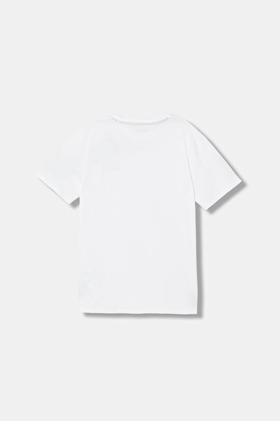 Guess t-shirt bawełniany dziecięcy L6RI12.K8HM4.PPY2 biały SS26