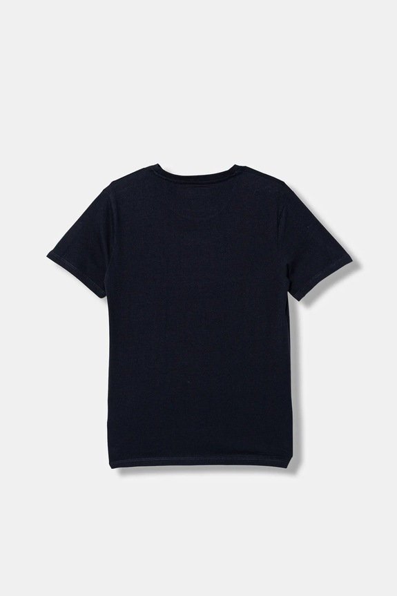 Guess t-shirt bawełniany dziecięcy L6RI13.K8HM4.PPY2 granatowy SS26