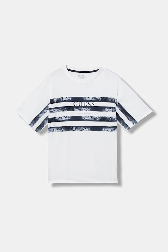 Дитяча бавовняна футболка Guess бавовна білий L6RI16.K8HM4.PPY2