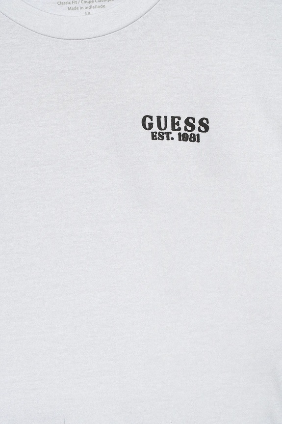 Αγορίστικα Παιδικό βαμβακερό μπλουζάκι Guess L6RI18.K8HM4.PPY2 γκρί