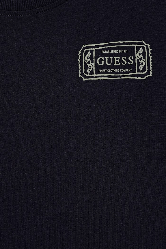Αγορίστικα Παιδικό βαμβακερό μπλουζάκι Guess L6RI20.K8HM4.PPY2 σκούρο μπλε