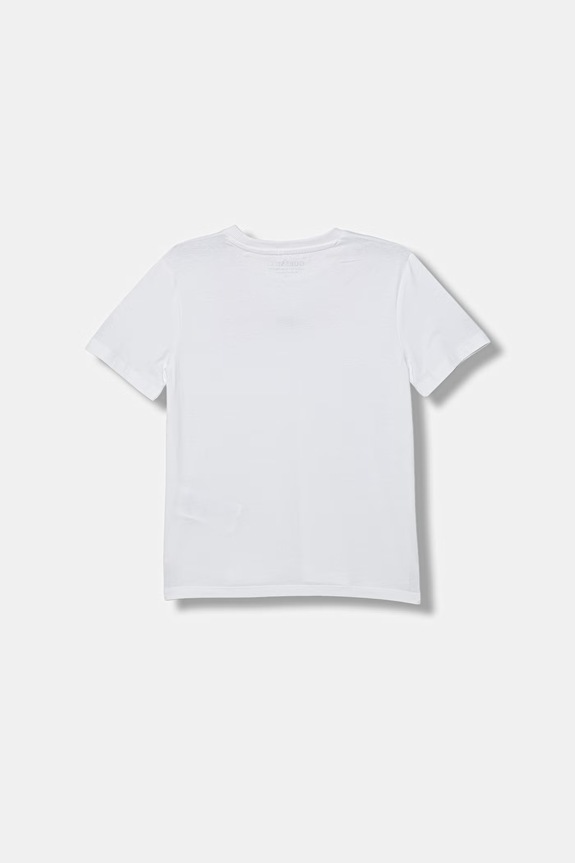 Βαμβακερό lounge t-shirt Guess L6RI26.K8HM4.PPY2 λευκό SS26