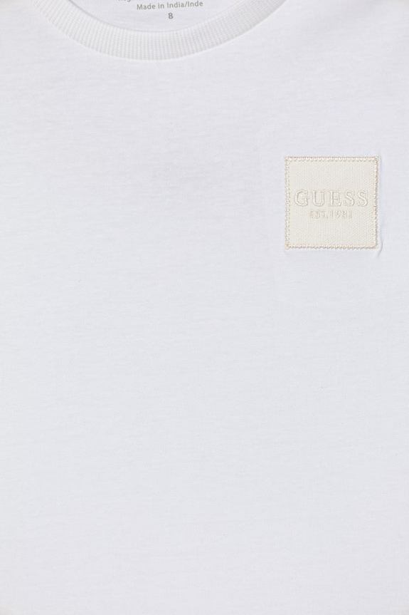 Αγορίστικα Βαμβακερό lounge t-shirt Guess L6RI26.K8HM4.PPY2 λευκό