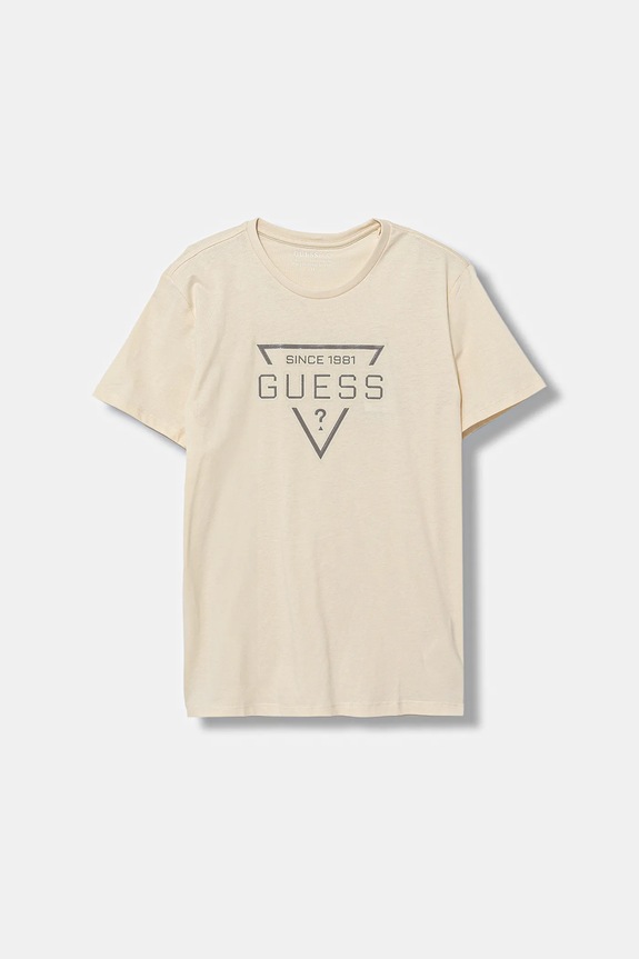 Детская хлопковая футболка Guess хлопок бежевый L6RI30.I3Z14.PPY2
