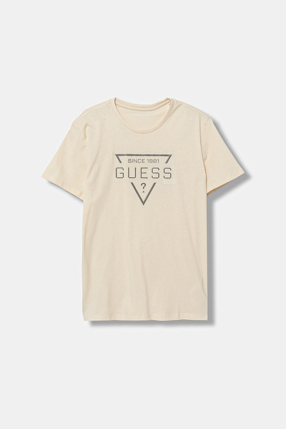 Детская хлопковая футболка Guess хлопок бежевый L6RI30.I3Z14.PPY2