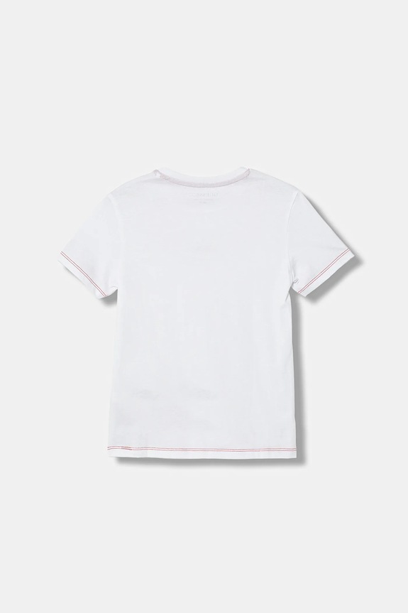 Guess t-shirt bawełniany dziecięcy N6RI02.K8HM4.PPY2 biały SS26
