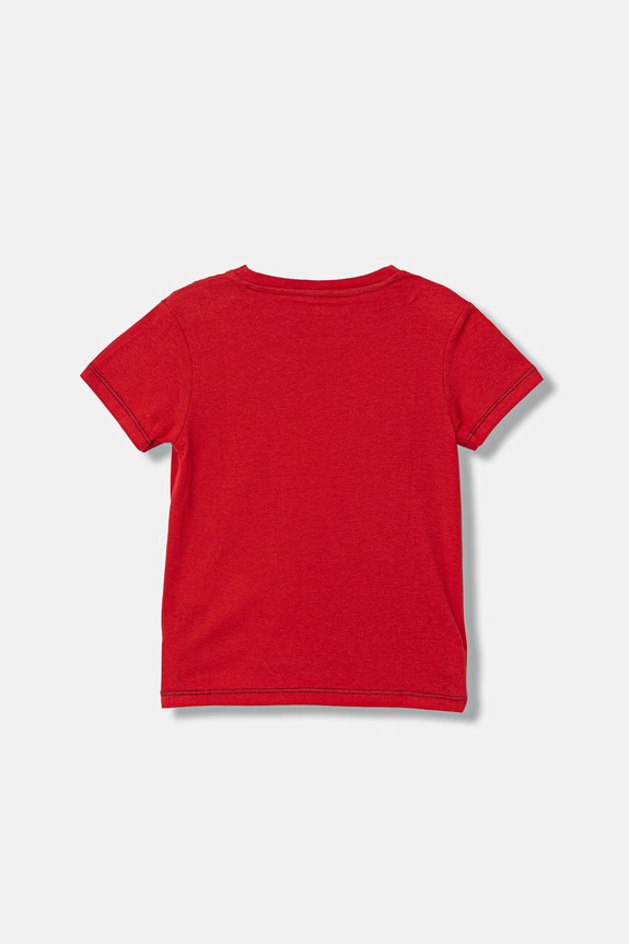 Guess t-shirt bawełniany dziecięcy N6RI02.K8HM4.PPY2 czerwony SS26