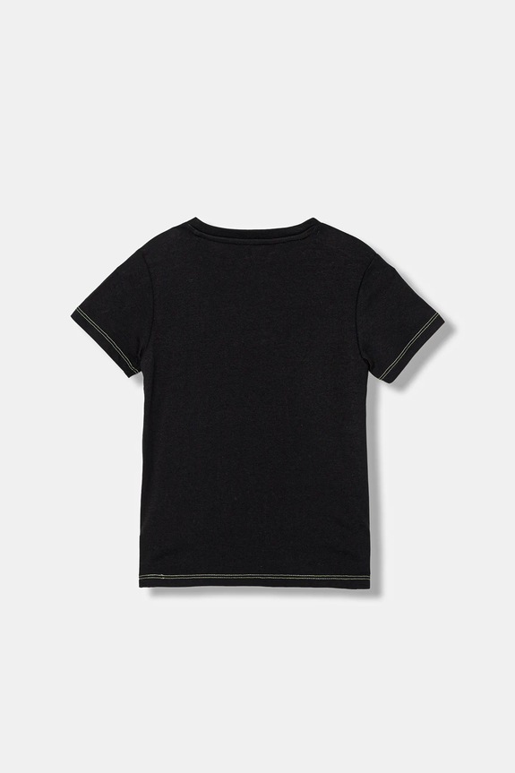 Guess t-shirt bawełniany dziecięcy N6RI02.K8HM4.PPY2 czarny SS26